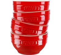 STAUB Ceramique - Cuencos de cereales (400 ml, 4 unidades, 12 cm), color rojo