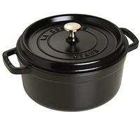 Zwilling Staub Cocotte Redonda De Hierro Fundido Esmaltado 24 Cm Negra Mate 3,7 L Para 4 Personas, Para Guisar Y Asar, Apta Para Inducción Y Horno