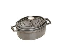 STAUB Cacerola de hierro fundido Staub La Cocotte oval 0.6 L Gris grafito