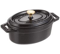 Staub Cocotte Ovalada, Hierro Fundido, Negro, 11 cm