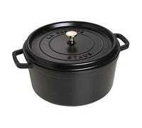 STAUB Cacerola de hierro fundido Staub La Cocotte redonda 8.4 L Negro