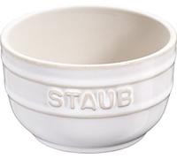 STAUB Cuenco de cerámica para postre, redondo, 2 unidades, color blanco marfil, 9 cm