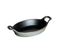 Staub ミニ オーバル ディッシュ Fuente Ovalada apilable, Hierro Fundido, Gris Grafito, 15 cm
