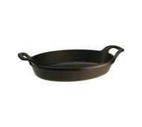 Staub Fuente Ovalada apilable, Hierro Fundido, Negro, 24 cm