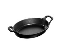 STAUB Fuente de horno Staub oval de hierro fundido 28 cm Negro