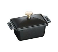 STAUB Fuente de horno Staub Terrine de hierro fundido negro 15x11 cm
