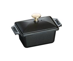 STAUB Fuente de horno Staub Terrine de hierro fundido negro 15x11 cm