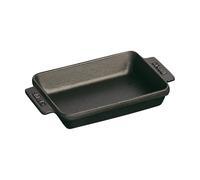 Staub Fuente Rectangular, Hierro Fundido, Negro, 15 x 11 cm