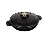 Staub Fuente Redonda con Tapa, Hierro Fundido, Negro Mate, 20 cm