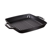 Staub Grill Pans Grill 33 cm, Hierro fundido, Negro