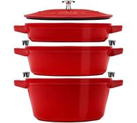 Staub la cocotte alrededor hierro fundido cazuela para hornear