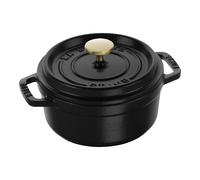 Staub La Cocotte Cocotte 12 cm, redondo, Negro, Hierro fundido