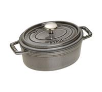 STAUB Cocotte Ovalada, Hierro Fundido, Gris Grafito, 15 cm