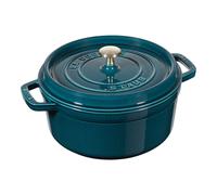 Staub La Cocotte Cocotte 24 cm, redondo, Verde azulado-turquesa, Hierro fundido