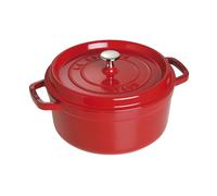 Staub La Cocotte Cocotte 26 cm, redondo, Cereza, Hierro fundido