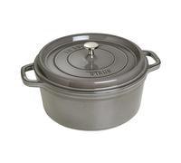 Staub La Cocotte Cocotte 28 cm, redondo, Gris grafito, Hierro fundido