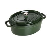 STAUB Cacerola/Cocotte de Hierro Fundido Ovalada, Diámetro de 29 cm, 4,25 L, Basílico/Verde