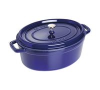 STAUB Cacerola/Cocotte de Hierro Fundido Ovalada, Diámetro de 31 cm, 5,5 L, Azul oscuro