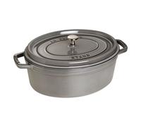 Staub La Cocotte Cocotte 33 cm, ovalado, Gris grafito, Hierro fundido