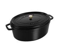 Staub La Cocotte Cocotte 33 cm, ovalado, Negro, Hierro fundido