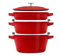 Staub la cocotte alrededor hierro fundido cazuela para hornear