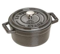 Staub mini-cocotte 10 cm redonda, hierro fundido, gris grafito
