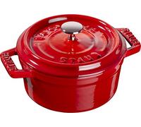 Staub Mini Cocotte, apta para inducción, hierro fundido, rojo cereza, 10 cm, 13 x 10 x 7 cm, 1 unidad