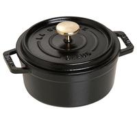 STAUB Mini cocotte de hierro fundido, Redonda 12 cm, 0,25 L, Negra
