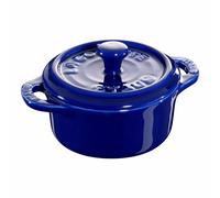 Staub Mini Cocotte Redonda 10cm Cerámica Azul Mini Cacerola