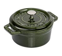 Staub Minis Cocotte Redonda, Hierro Fundido, Verde basilisco, 10 cm