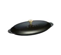 STAUB Molde de pescado Staub ovalado en hierro fundido negro