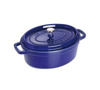 Cacerola Cocotte ovalada de hierro fundido de 29 cm y 420 l (azul oscuro) - STAUB