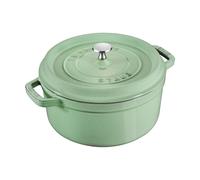 STAUB Olla de hierro fundido Staub redonda 3.8 l Salvia