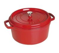 STAUB Olla Redonda De Hierro Fundido 28cm Rojo Cereza 1007457
