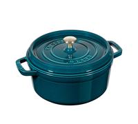 STAUB Asador/Cocotte de hierro fundido, Redondo 24 cm, 3,8 L, La Mer