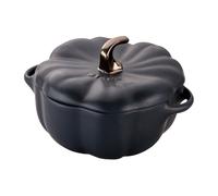 STAUB Olla Staub calabaza en gres negro 0.7 L