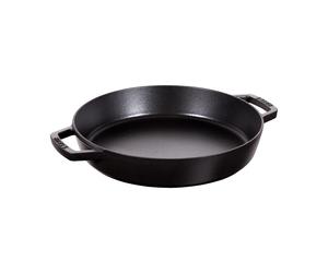 STAUB Paella de hierro fundido Staub con 2 asas Ø34 cm Negro