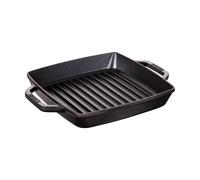 STAUB Parrilla de hierro fundido Staub Pure cuadrada negra 23 cm