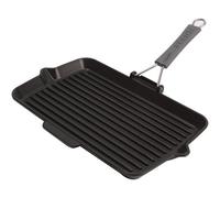 STAUB Plancha Parrilla de Hierro Fundido Rectangular 34x21 Negro 1007363