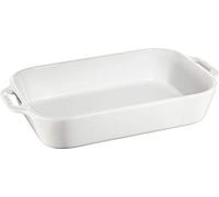 Staub plato rectangular, blanco, 13 x 9 - blanco