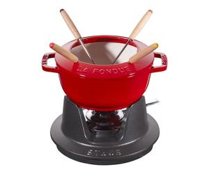 Staub Specialities Juego de fondue 16 cm, Cereza