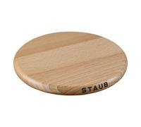 Staub Specialities Salvamanteles magnético 16 cm, redondo, Haya, Marrón
