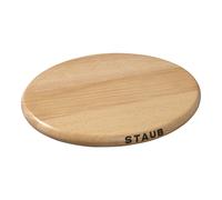 Staub Specialities Salvamanteles magnético 21 cm, ovalado, Haya, Marrón