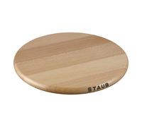 Staub Specialities Salvamanteles magnético 23 cm, redondo, Haya, Marrón