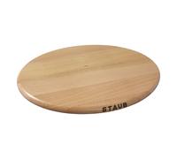 Staub Specialities Salvamanteles magnético 29 cm, ovalado, Haya, Marrón