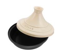 Staub Tajine con Tapa de cerámica, Hierro Fundido, Negro, 28 cm
