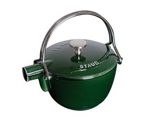 STAUB Tetera Staub de hierro fundido redonda 1.15 L Verde albahaca