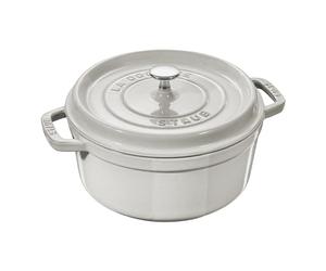 STAUB Truffe - Olla redonda (24 cm), color blanco