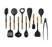 Staub Utensilios de cocina de silicona, 11, color negro