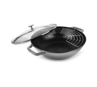 STAUB Wok con tapa de cristal Ø30 cm 4.4 L gris
